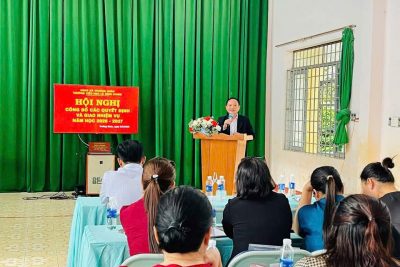 TRƯỜNG TIỂU HỌC LÊ ĐÌNH CHINH TỔ CHỨC HỘI NGHỊ CÔNG BỐ CÁC QUYẾT ĐỊNH VÀ GIAO NHIỆM VỤ NĂM HỌC 2026 – 2027.
