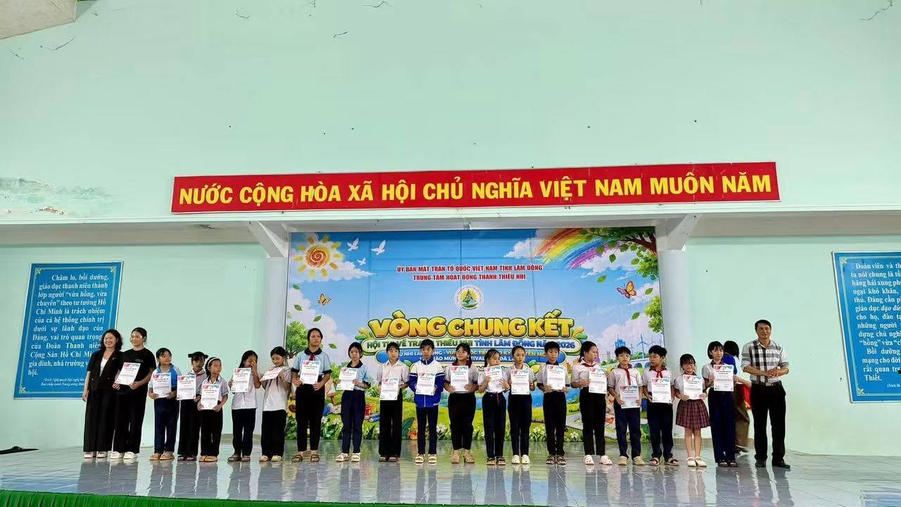 THÀNH TÍCH TẠI HỘI THI THIẾU NHI TỈNH LÂM ĐỒNG NĂM 2026